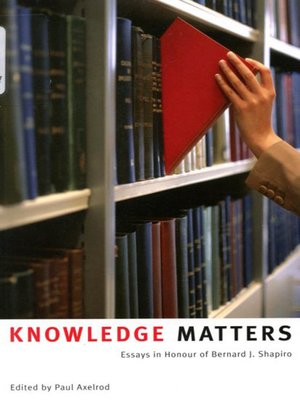 cover image of Knowledge Matters